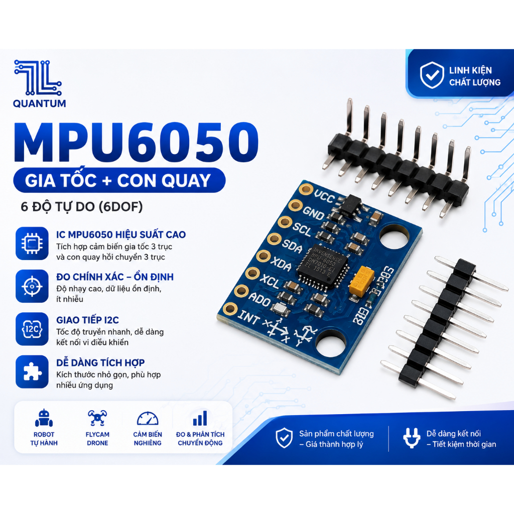 TL Quantum - MPU6050 Gia tốc