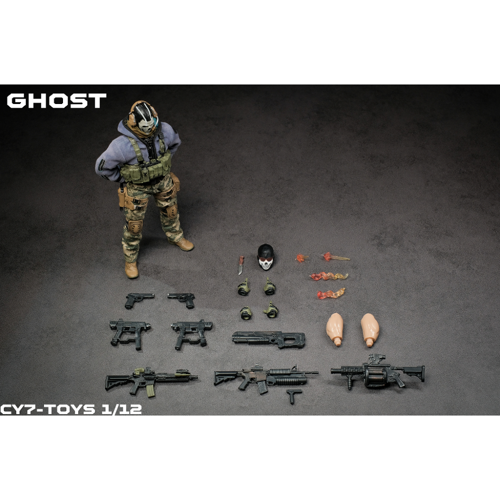 Mô hình nhân vật CY7-TOYS 1/12 GHOST