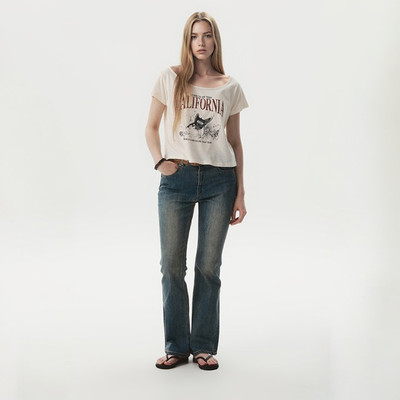 Quần Jeans WHO.A.U Slim Bootscut Denim(F)_WHTJGB811F