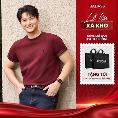 Áo thun nam BADASS cotton băng mềm mại định lượng 260gms dày dặn không nhăn, không bai dão- APHOL701