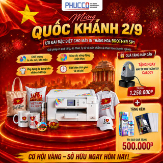 Máy in thăng hoa Brother SP1, in chuyển nhiệt trên áo thun, túi tote, ly sứ, quà tặng cá nhân hóa