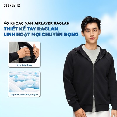 Áo Khoác Nam Couple TX Vải Nỉ Thun Công Nghệ Airlayer Ver 2 Mềm Mịn Dây Kéo Silver Dáng Rộng MOK 1081