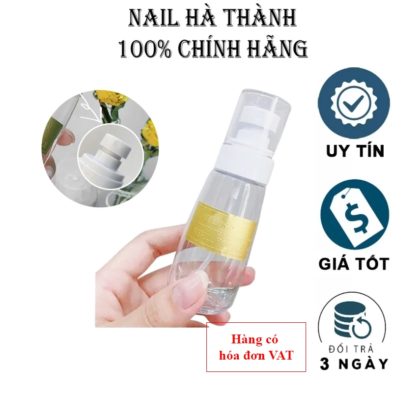 Bình xịt đựng dung dịch axeton, đựng cồn dung tích 100ml