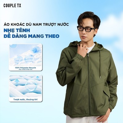 Áo Khoác Dù Nam Couple TX 2 Lớp Cản Gió Trơn Basic Nhiều Màu Phối Lưới Thoáng Khí Form Rộng MOP 1105