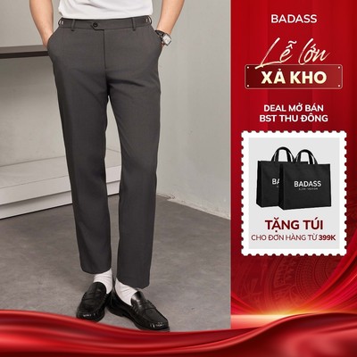 Quần Âu Nam BADASS Chất Dày Dặn,Trẻ Trung, Lịch Sự, Sang Trọng - QATTK408-1