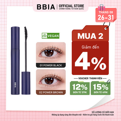 Mascara dày mi, chống lem BBIA Never Die Mascara 7g