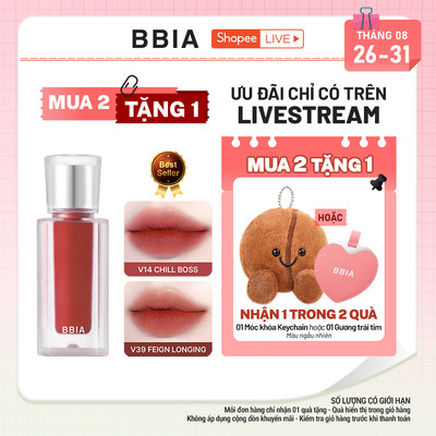 [LIVESTREAM] Son kem nhung thuần chay, nhẹ môi BBIA Last Velvet Tint V Edition 5g