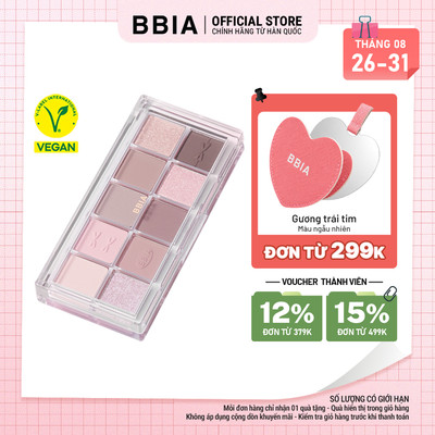 Bảng phấn mắt 10 ô dễ tán và bám màu tốt BBIA Essential Eye Palette 8.5g