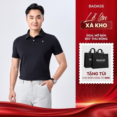 Áo Polo Nam BADASS Cổ Bẻ Cotton Mềm Mại Thoáng Khí Giữ Form Chuẩn, Phong Cách Trẻ Trung Lịch Sự - POHTK702