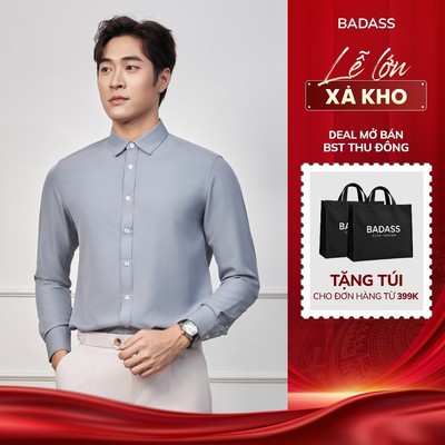 Áo Sơ Mi BADASS Chất Lụa Chống Nhăn, Sang Trọng, Lịch Sự - STDOL517