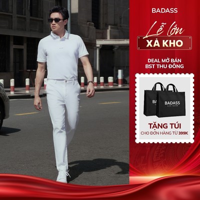 Quần Kaki Nam BADASS Form Tapered Fit Tôn Dáng, Cạp Rời Hai Bên Thoải Mái Dễ Phối Đồ, Chuẩn Form Trẻ Trung - QKTTK702