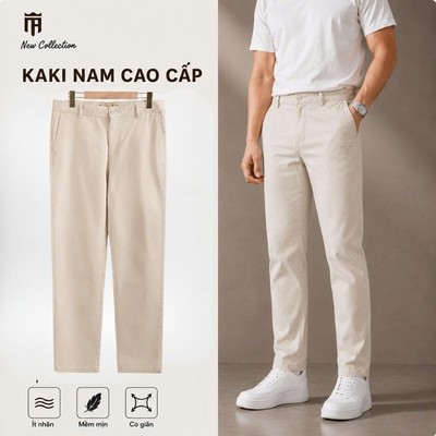 Quần Kaki Nam Cao Cấp MAC ARTHUR Co Giãn, Form Ôm Vừa, Chất Liêu Cotton Lạnh Mềm Mịn, Thoáng Mát SP2