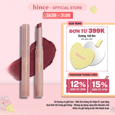 Son thỏi lì lâu trôi không khô môi hince Slim Stick Melting Matte 1.6g