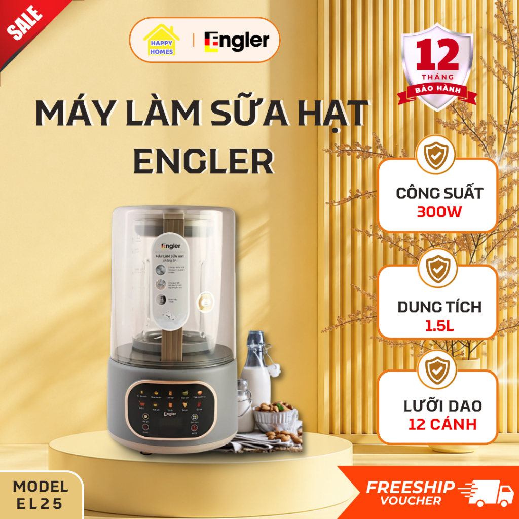 Máy Làm Sữa Hạt Engler Chính Hãng, 10 Chức Năng Xay Nấu Chuyên Sâu Tiện Dụng - Happy Homes