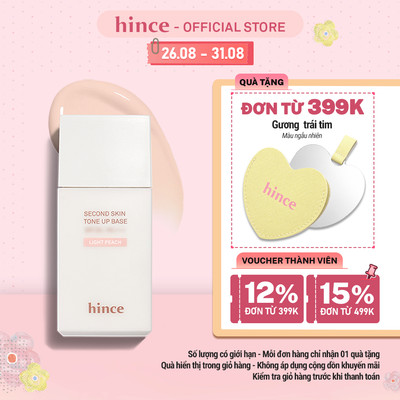 Kem lót nâng tông hince Second Skin Tone Up Base 35ml