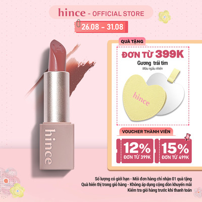 Son thỏi lì không khô môi, mỏng nhẹ hince Mood Enhancer Sheer 3.5g
