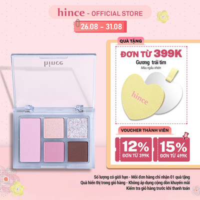 Bảng phấn mắt 5 màu đa năng có nhủ hince All-Round Eye Pallette 6.4g