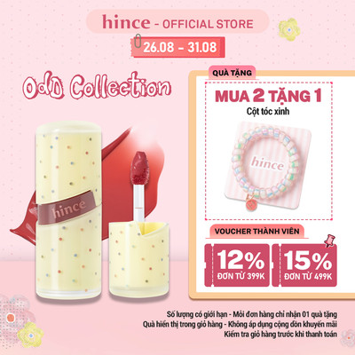 [HOT] Son gel tint căng bóng tự nhiên hince Raw Glow Gel Tint 4ml