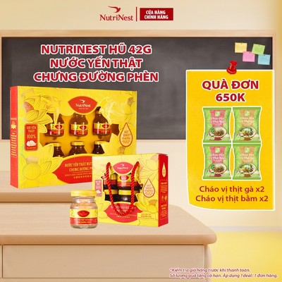 Nước Yến Chưng Đường Phèn Nguyên Chất NUTRINEST Bồi Bổ Sức Khỏe - Hũ 42g