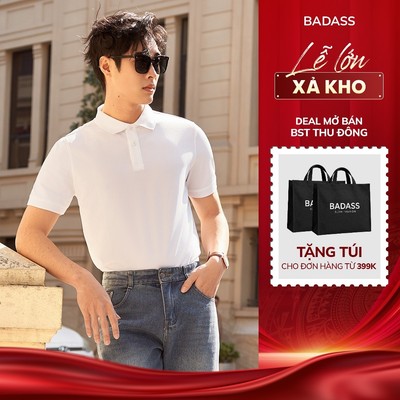 Áo Polo Nam BADASS Dệt Kim Thoáng Khí, CoolTouch Chống Xù, Phong Cách Trẻ Trung, Nam Tính - POTOL516