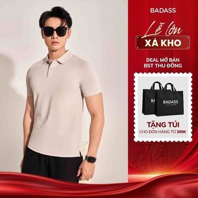 Áo Polo Nam BADASS Cao Cấp Bo Tay Đứng Form, Không Xù, Sang Trọng, Bigsize  - POTOL516