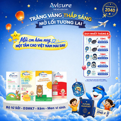 TPBVSK Trọn bộ vi chất cho bé Avisure Hỗ Trợ Bé Chắc Xương Răng, Cải Thiện Tình Trạng Thiếu Máu
