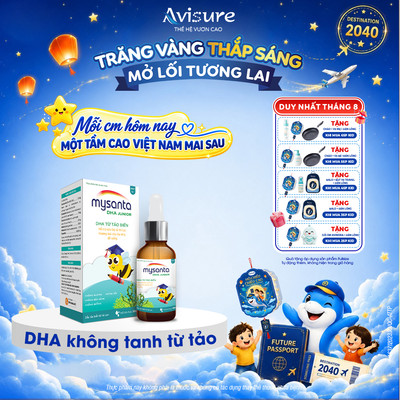 TPBVSK DHA Không Tanh Avisure Mysanta Junior DHA Và Omega Thực Vật Từ Hà Lan 20ml