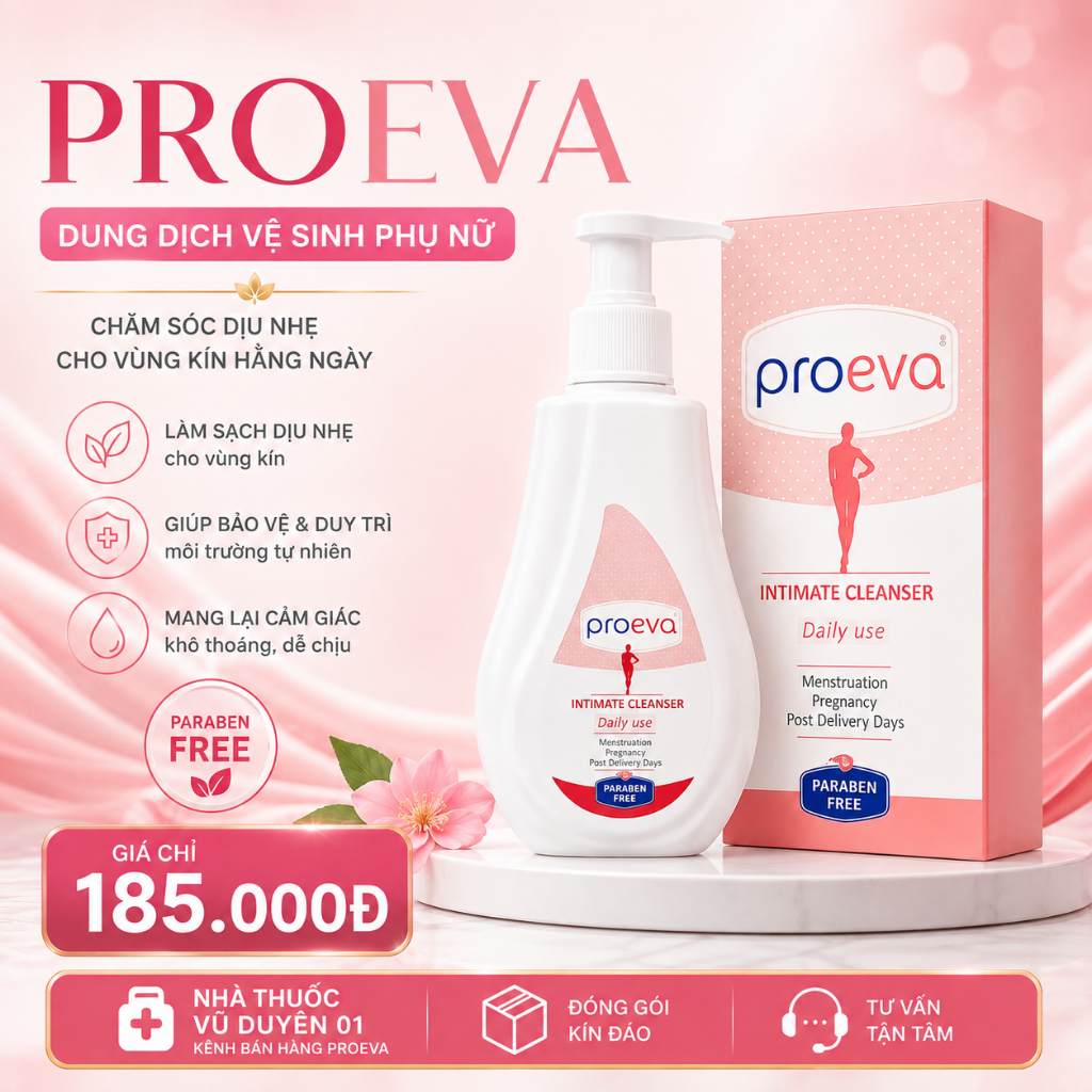 PROEVA Dung Dịch Vệ Sinh Phụ Nữ Chính Hãng 125ml