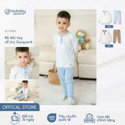 Bộ dài tay Bubaby cho bé từ 6 tháng đến 5 tuổi
