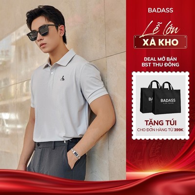 Áo Polo Nam BADASS Cooltouch Regular Fit – Co Giãn 4 Chiều, Thoáng Mát, Nhanh Khô - POHTK706