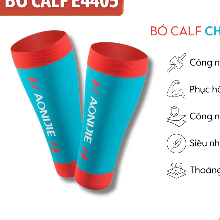 Bó Calf Chạy Bộ Ống Chân Aonijie E4405 Ôm Sát Thời Trang Siêu Thấm Hút Lực Nén Cơ Bắp Chuối