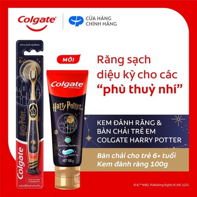 [MỚI] Bộ bàn chải và kem đánh răng Colgate Harry Potter dành cho bé 6+ tuổi