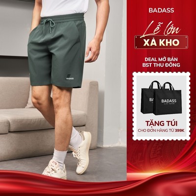 Quần Đùi Thể Thao Nam BADASS Short Gió Tập Gym, Thể Dục Năng Động - QSGOL607