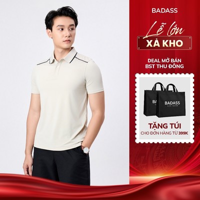 Áo polo nam Cooltouch siêu co giãn thoáng mát form regular BADASS trẻ trung vận động thoải mái - POTTK711