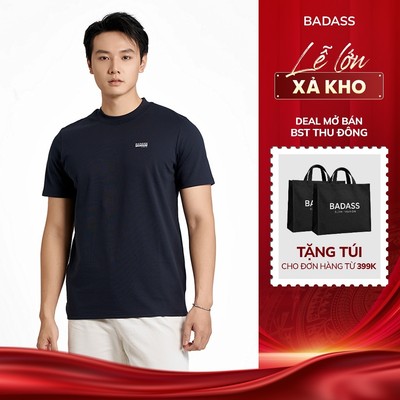 Áo Thun Nam BADASS Regular Fit Vải Texture Nổi Co Giãn Thoáng Mát Giữ Form Đẹp APHTK727