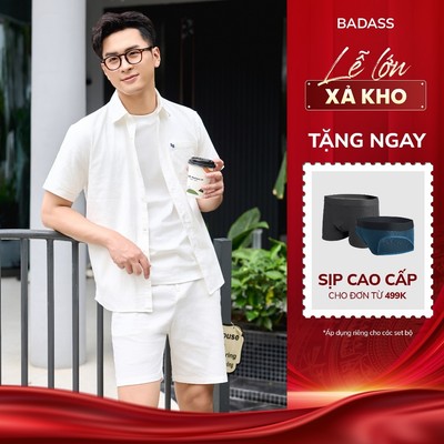Áo sơ mi&Quần sooc nam ngắn tay relax thoải mái cotton thoáng mát co giãn trẻ trung đi chơi đi biển - SHNTK707, QSDTK707