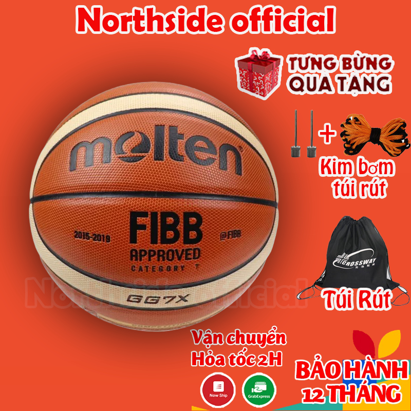 Bóng rổ da Molten GG7X và GL7X - Banh bóng rổ outdoor, indoor - Size 7