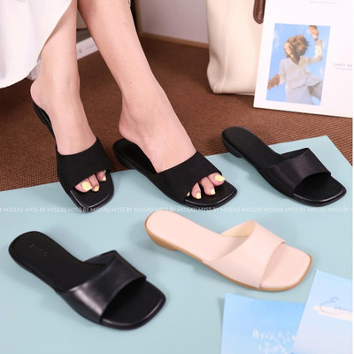 Dép nữ MYSS bản ngang đế cao 1,5cm thời trang - DE111