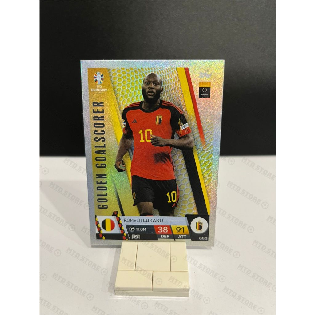 [ CHÍNH HÃNG ] - Golden Goalscorer - TOPPS UEFA EURO 2024 - Romelu Lukaku