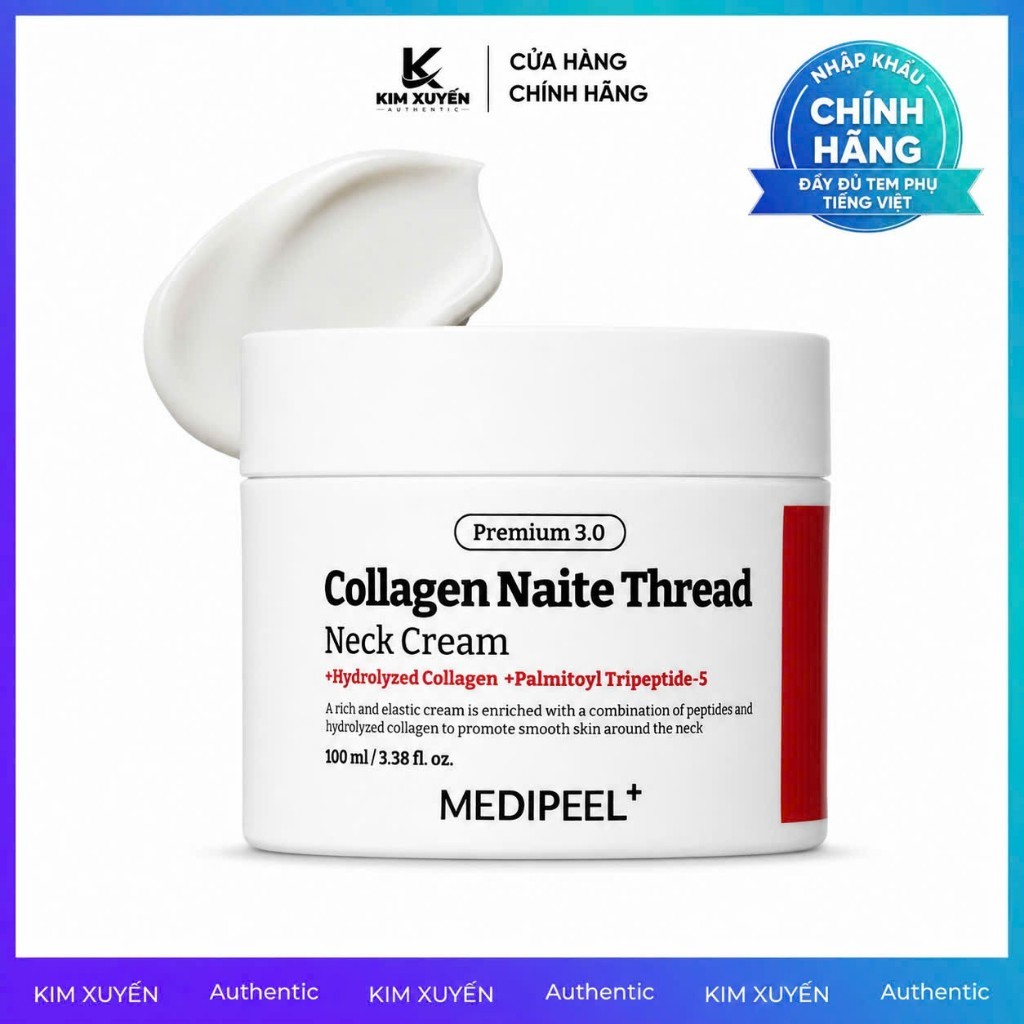Kem dưỡng da cổ cao cấp Medipeel Collagen Naite Thread Neck Cream 30ML