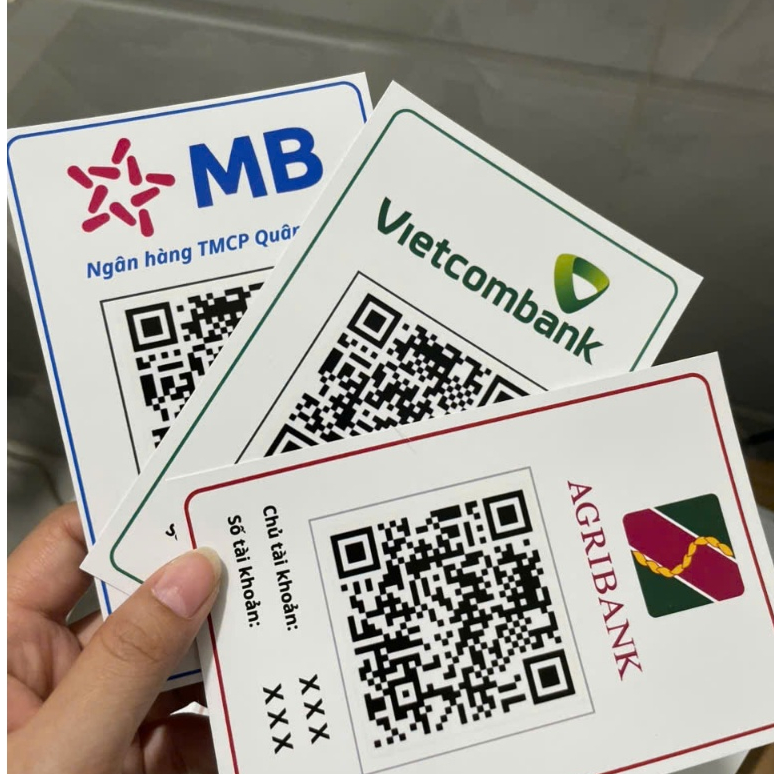 Nhận in Mã QR Ngân Hàng -  in mã QR ngân hàng quét loại dán