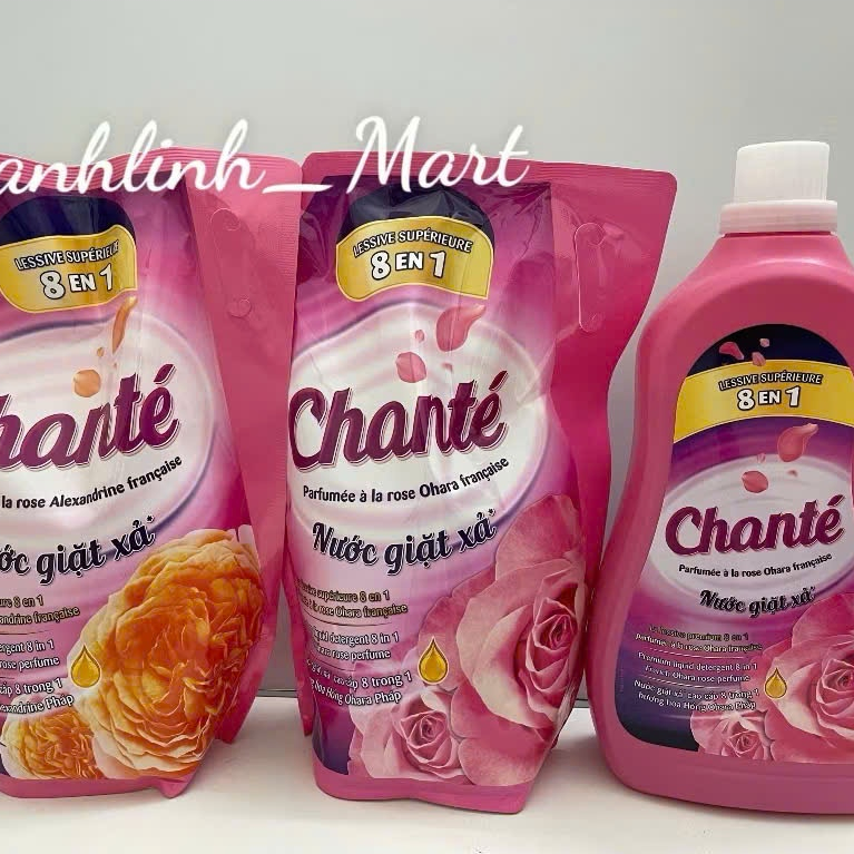Nước Giặt Xả Chante 8in1 Hương Nước Túi 3,05kg