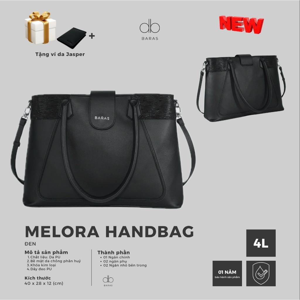 Túi xách da nữ Melora Handbag thời trang - BARAS VIETNAM - Túi xách nữ đeo vai