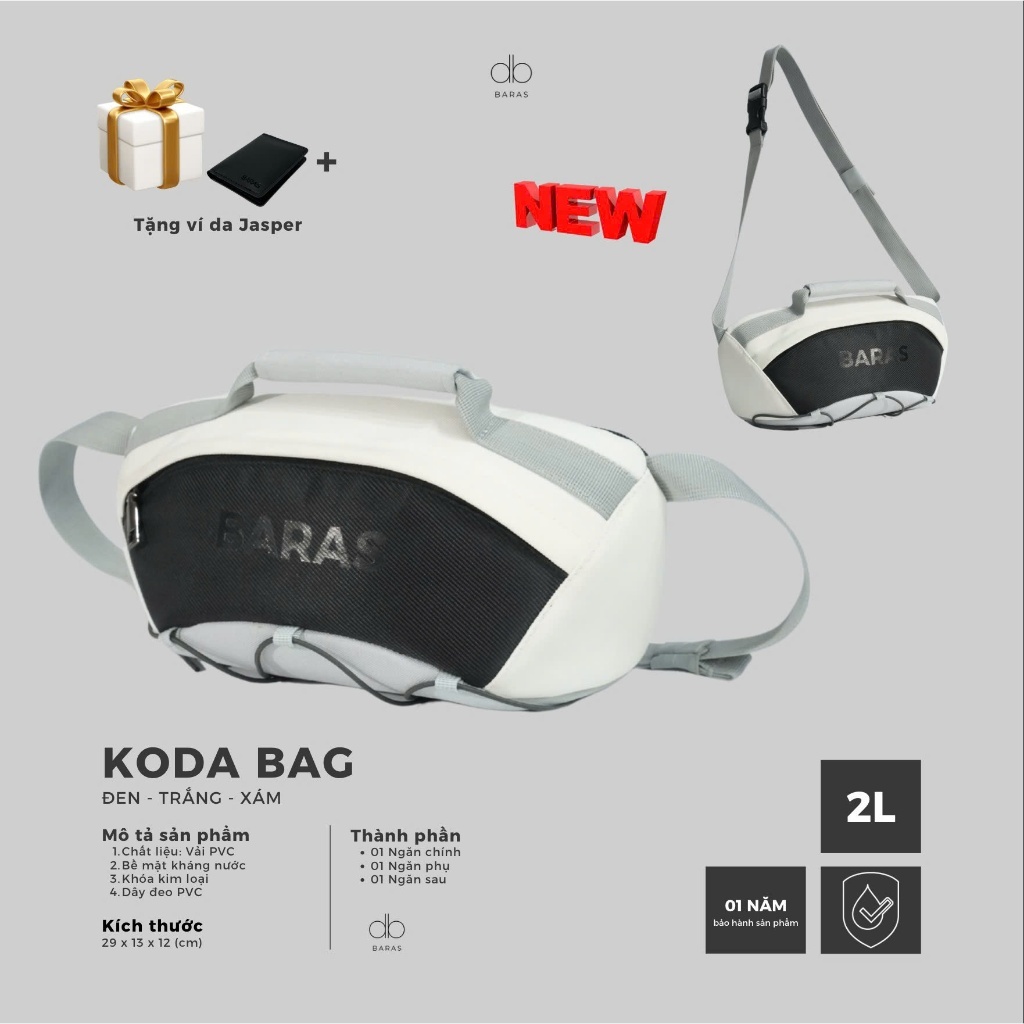 Túi đeo chéo KODA BAG - BARAS VIETNAM - Túi đeo chéo thời trang nam