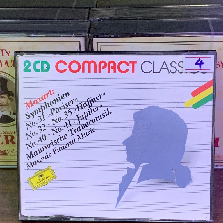 ĐĨA CD (Gốc - từ Châu Âu) - Wolfgang amadeus mozart (1956 - 1971) - Gồm 2 đĩa - Đã qua sử dụng