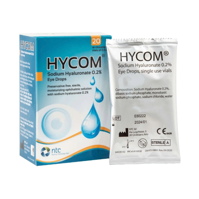 Combo 2 hộp HYCOM nước mắt nhân tạo số 1 tại Châu Âu