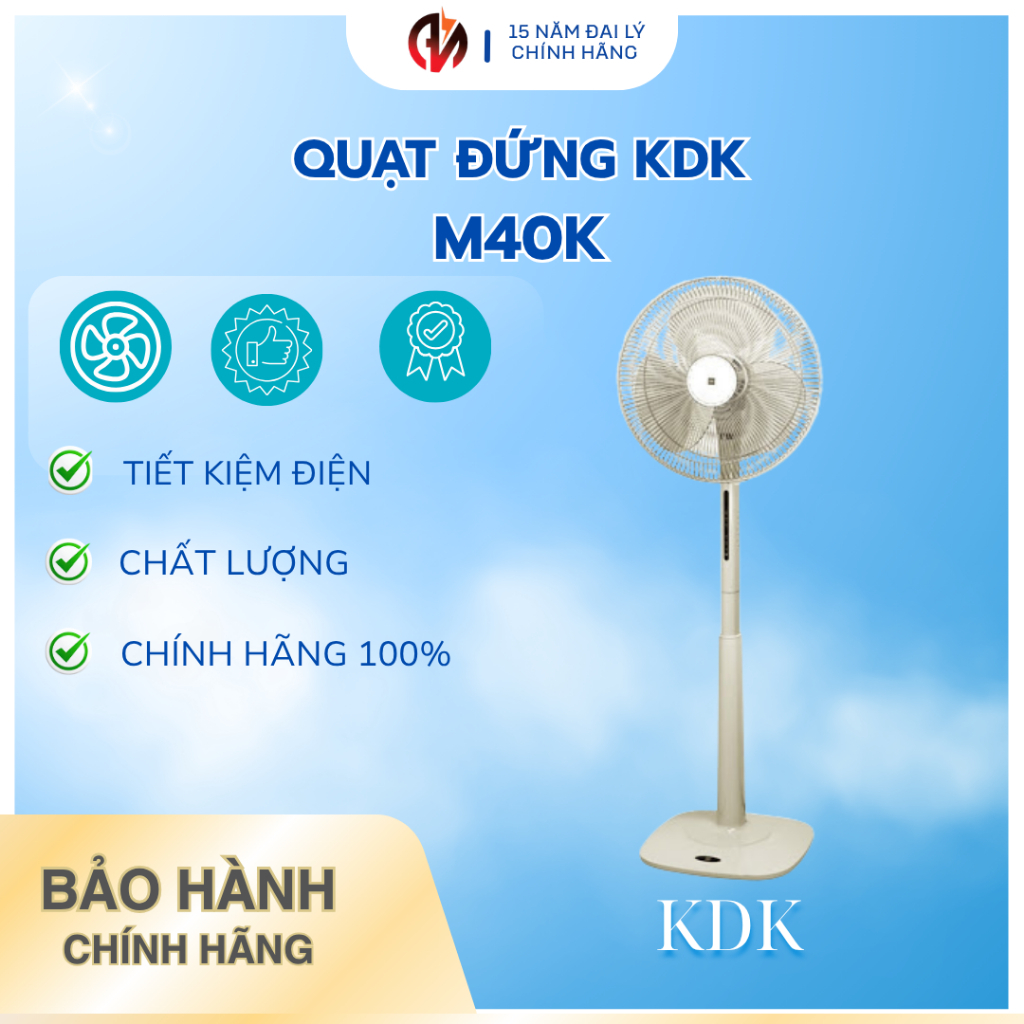 Quạt đứng Nhật Bản Cao cấp KDK M40K có Remote
