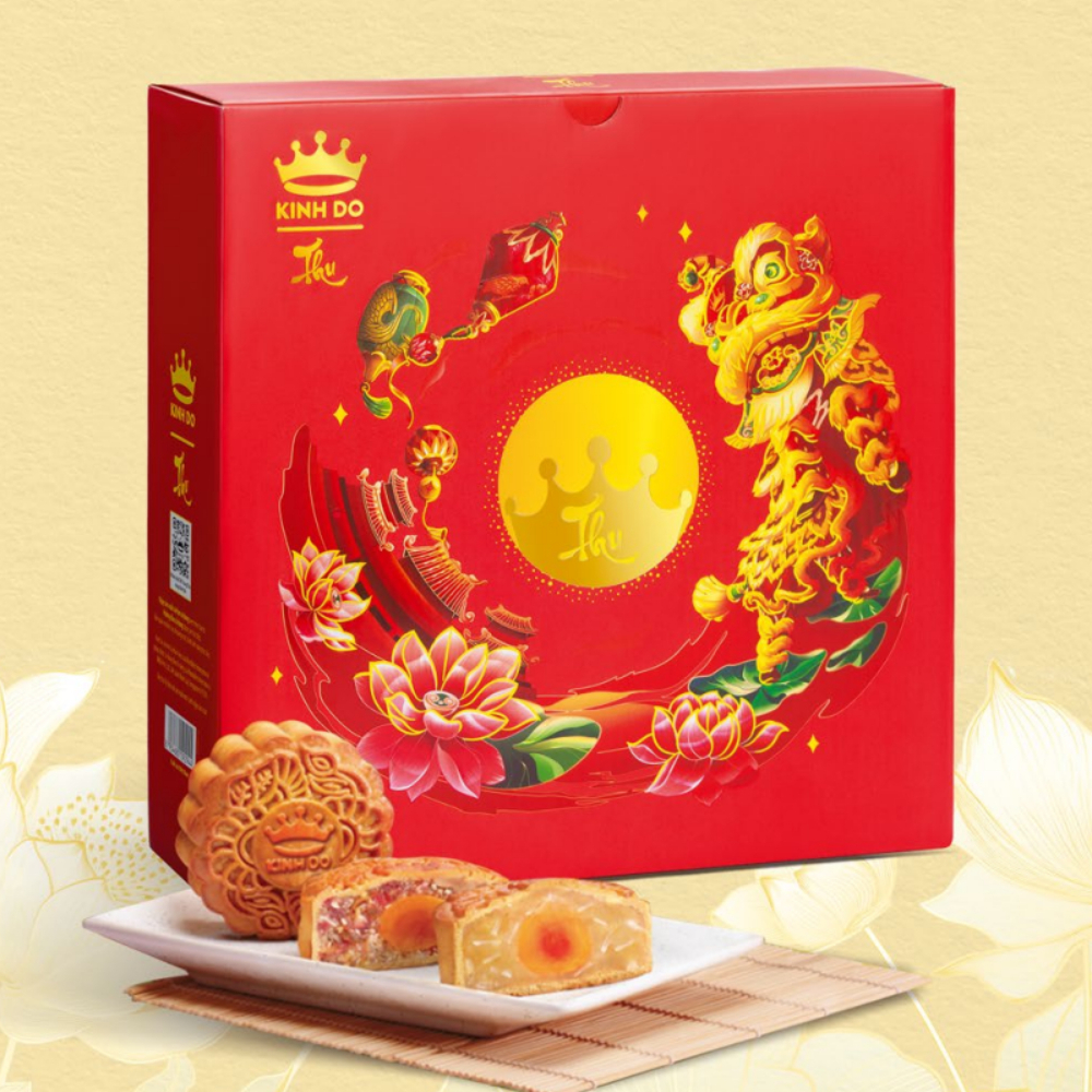 HỘP BÁNH TRUNG THU KINH ĐÔ - HỘP 4 BÁNH / HỘP 2 BÁNH - MẶN, NGỌT, DẺO
