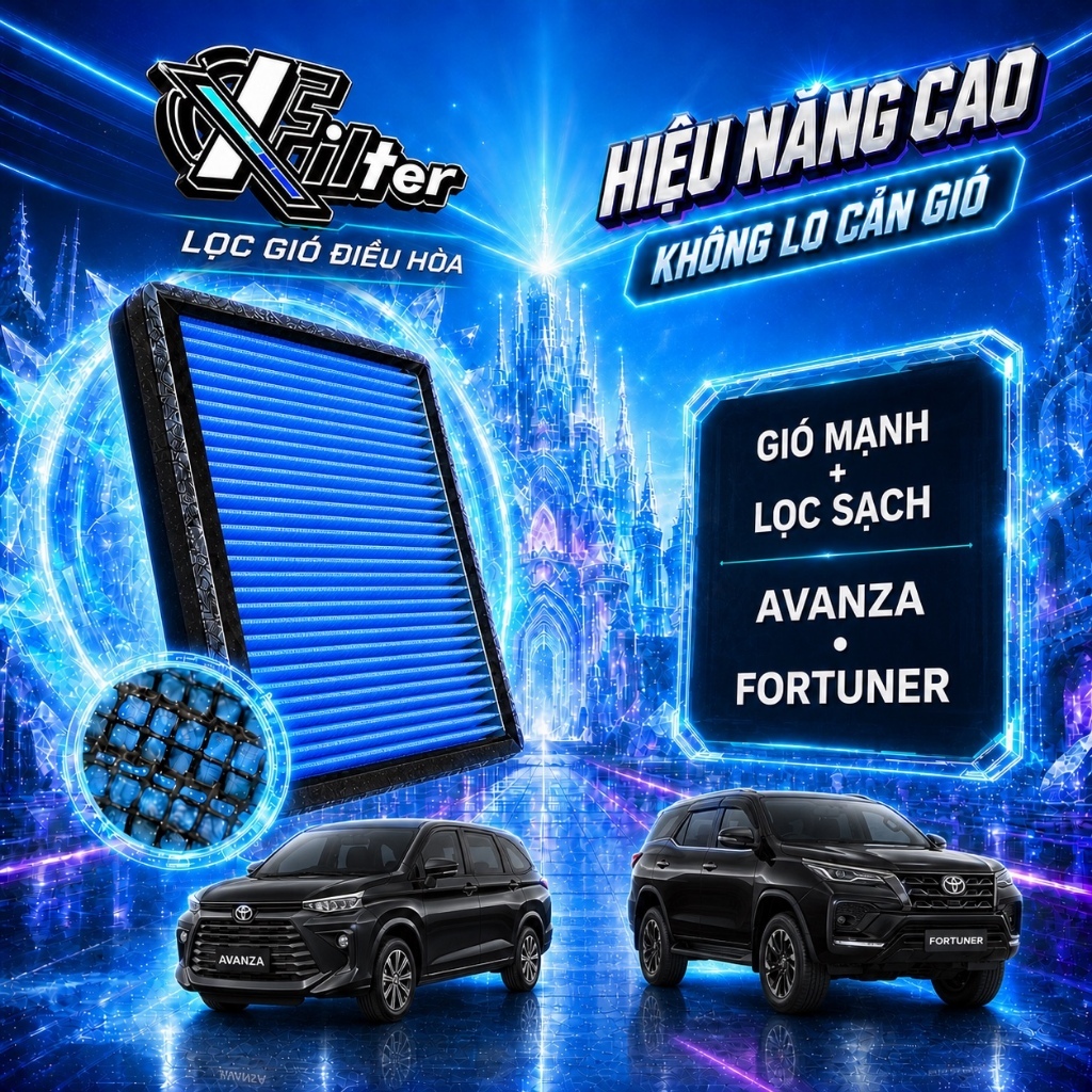 Lọc gió điều hòa Toyota Fortuner, Venza - Lọc gió máy lạnh Xfilter hiệu năng cao