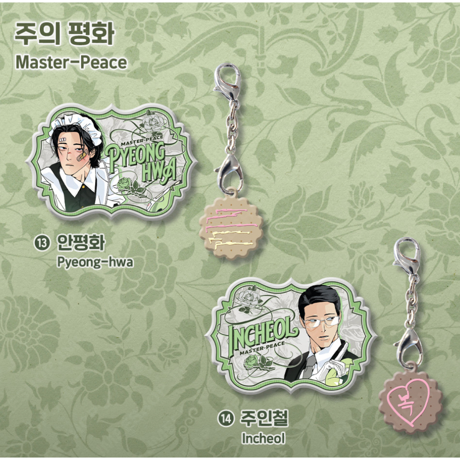 [Dagu Store] [SẴN] Set móc khoá name badge Master Peace